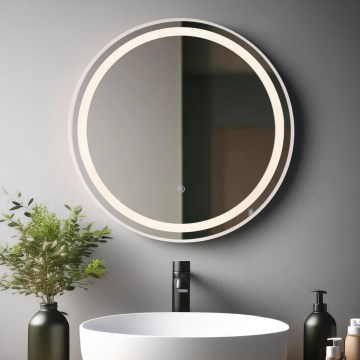 Globo - LED Dimmable wall mirror with a backlight LED/10W/230V 2700/4000/6500K d. 50 cm