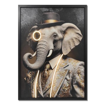 Globo - LED Illuminated Decorative Rechargeable Picture LED/5W/5V 1000 mAh Elephant