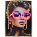 Globo - LED Illuminated Decorative Rechargeable Wall Art LED/5W/5V 80x60 cm 1200 mAh