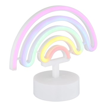 Globo - LED Neon table decoration LED/2W/3xAA rainbow