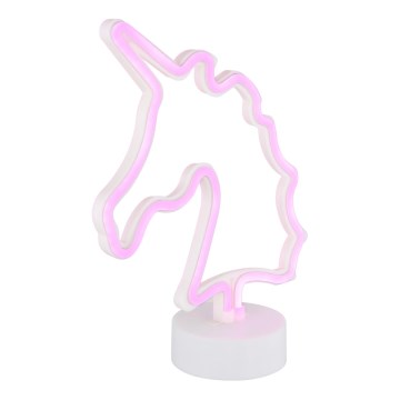 Globo - LED Neon table decoration LED/2W/3xAA unicorn