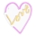 Globo - LED Neon wall decoration LED/3W/USB heart