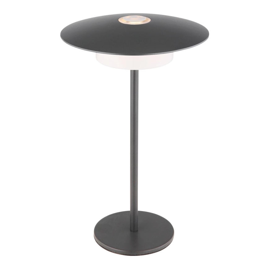 Globo - LED Outdoor rechargeable touch table lamp LED/3W/3,7V 1800/2700/3000K IP44 1800 mAh grey