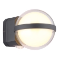 Globo - LED Outdoor wall light LED/12W/230V IP54 black