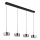 Globo - LED pendant light on cable LED/24W/230V black/smoked