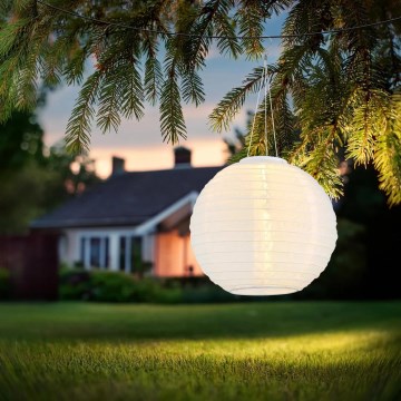 Globo - LED Pendant solar light LED/0,5W/3V IP44 white