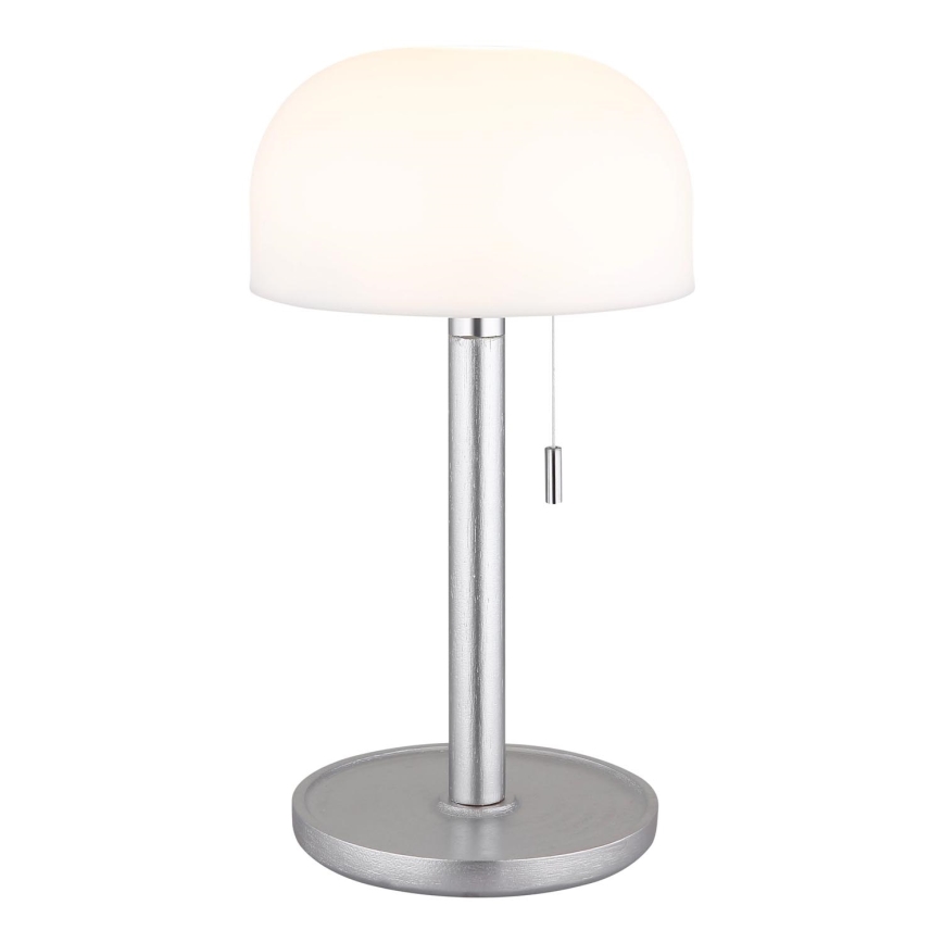 Globo - LED Rechargeable table lamp LED/1,5W/3,7V 3000/4200/6000K 1800mAh silver