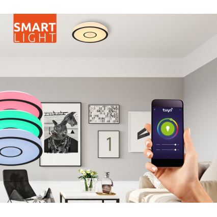 Globo - LED RGB Bathroom dimmable light LED/30W/230V IP44 Wi-Fi Tuya + remote control