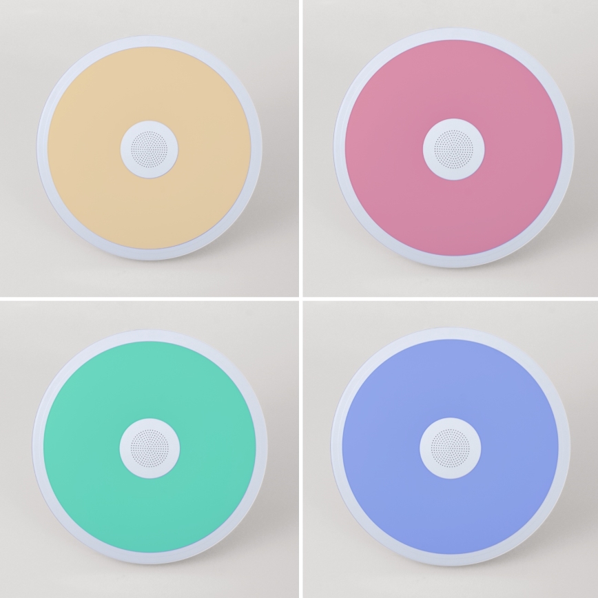 Globo - LED RGBW Dimmable bathroom light with a speaker LED/18W/230V 3000-6500K IP44 + remote control