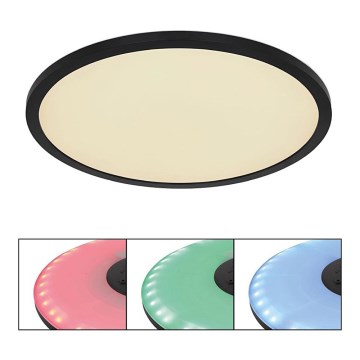 Globo - LED RGB Dimmable bathroom ceiling light LED/21W/230V 3000-6000K + remote control IP44 black