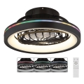 Globo - LED RGB Dimmable ceiling fan LED/40W/230V 2700-6500K + remote control