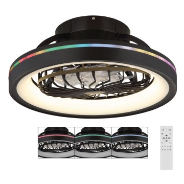 Globo - LED RGB Dimmable ceiling fan LED/40W/230V 2700-6500K + remote control