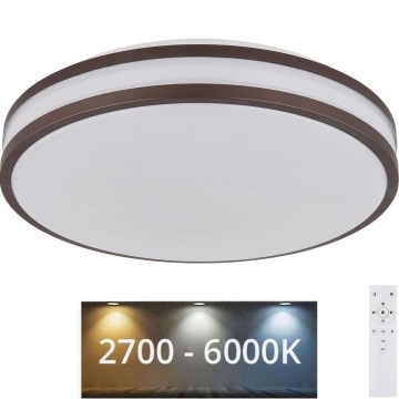 Globo - LED RGBW Dimmable ceiling light LED/18W/230V 2700-6000K + remote control