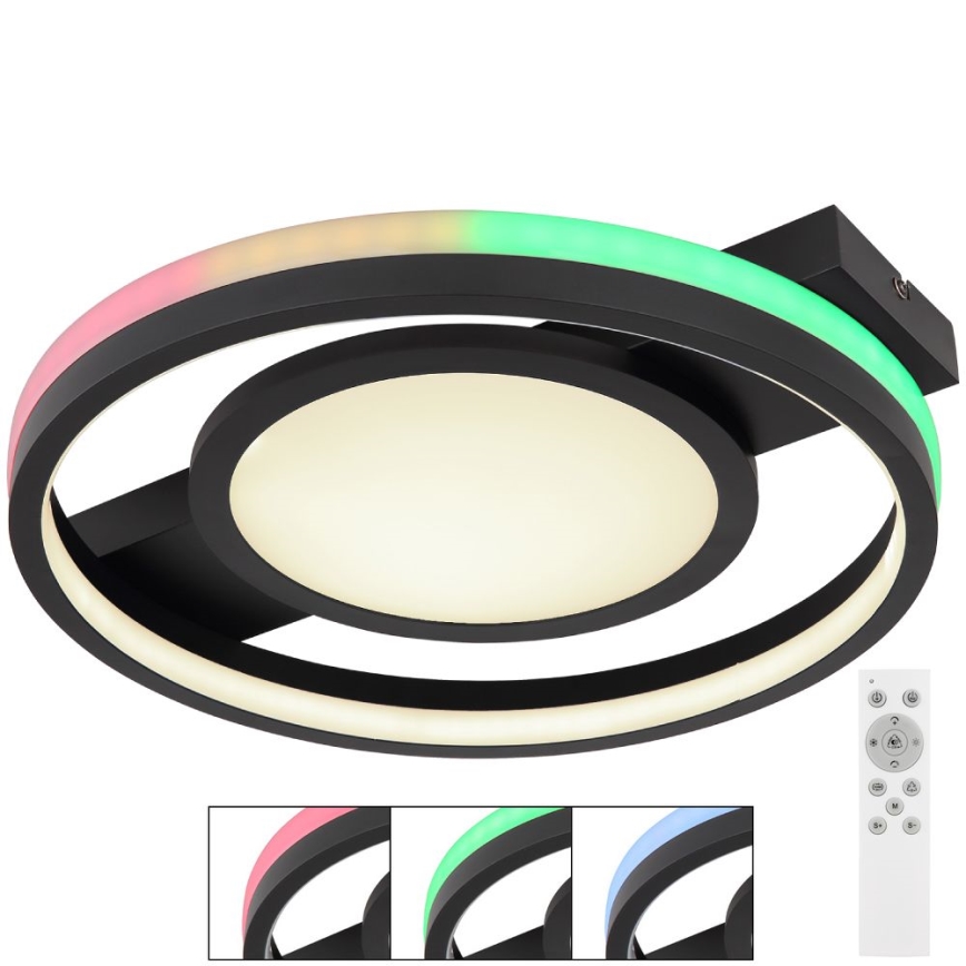 Globo - LED RGBW Dimmable ceiling light LED/40W/230V 3000-6500K + remote control