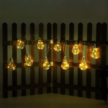 Globo - LED Solar chain 10xLED/0,06W/3,2V 380 cm IP44
