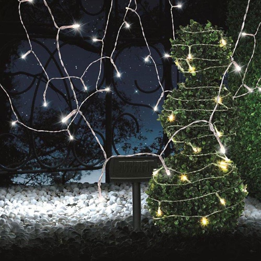 Globo - LED Solar chain 20 m 120xLED/2,4V 2xAAA IP44