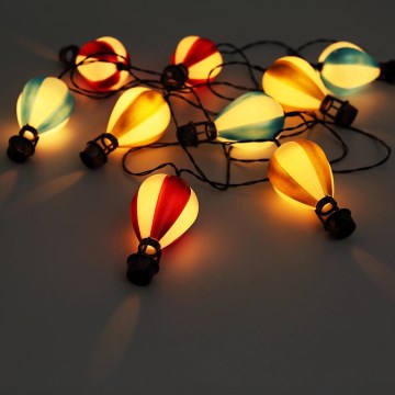 Globo - LED Solar chain 9xLED/0,06W/3V 390 cm IP44