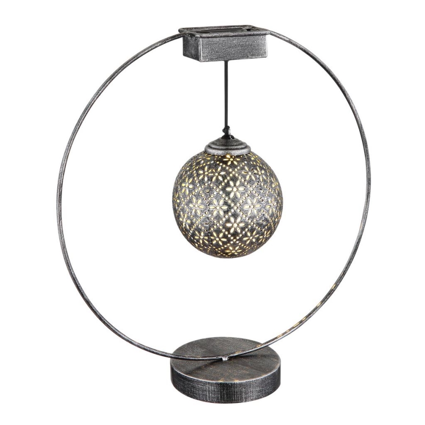 Globo - LED Solar light LED/0,06W/1,2V silver IP44