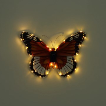Globo - LED Solar Light LED/3V IP44 200 mAh Butterfly
