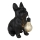 Globo - LED Solar Light LED/3V IP44 300 mAh Black Dog