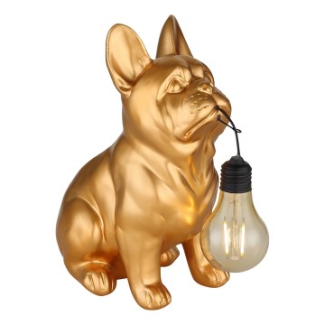 Globo - LED Solar Light LED/3V IP44 300 mAh Golden Dog