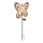Globo - LED Solar Light LED/3V IP44 300 mAh Rust-Colored Butterfly