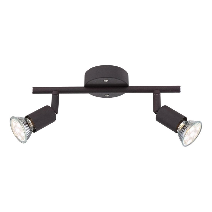 Globo - LED Spotlight 2xGU10/3W/230V black