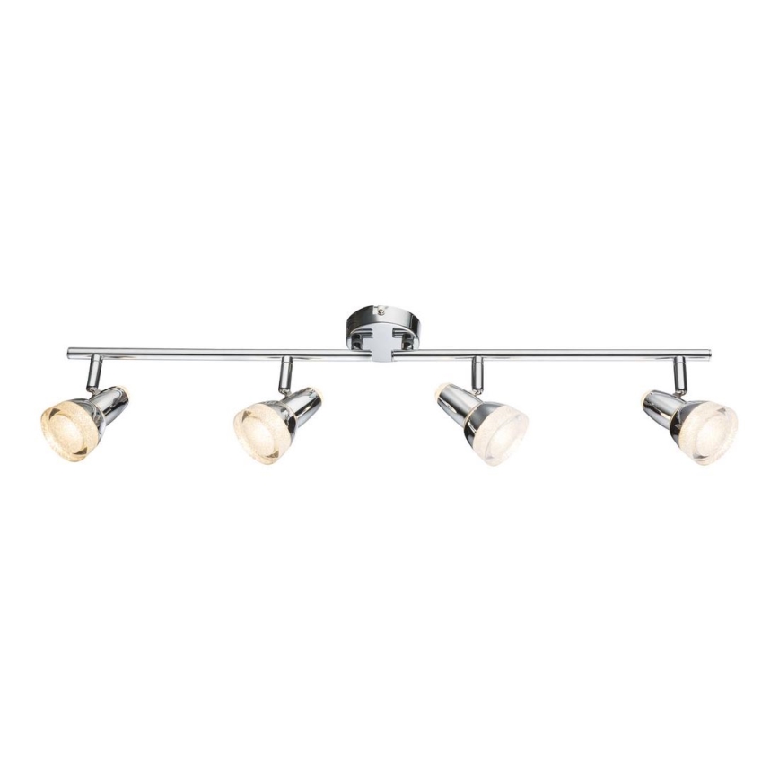 Globo - LED Spotlight 4xLED/4W/230V shiny chrome