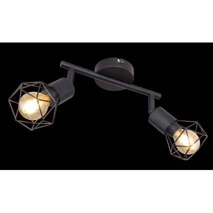 Globo - LED Spotlight 2xE14/6W/230V black