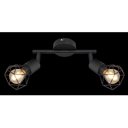 Globo - LED Spotlight 2xE14/6W/230V black