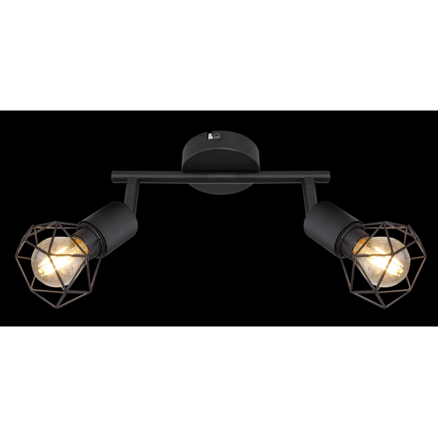 Globo - LED Spotlight 2xE14/6W/230V black
