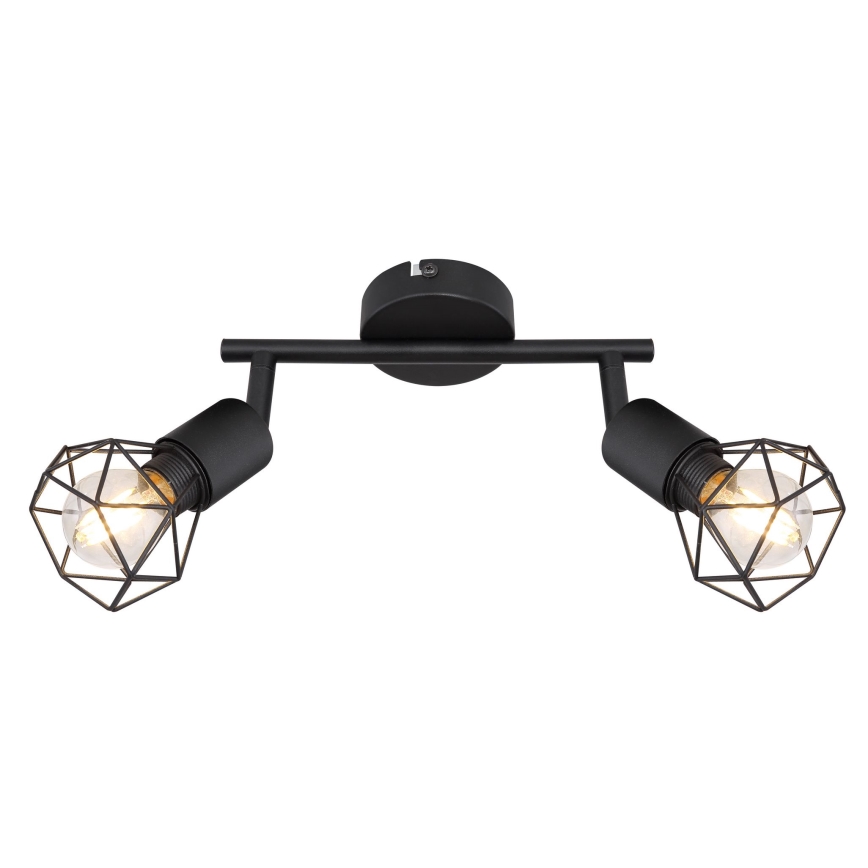 Globo - LED Spotlight 2xE14/6W/230V black