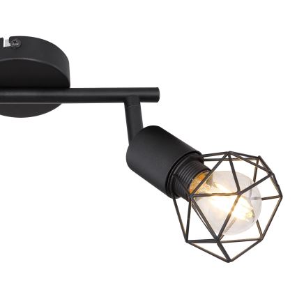 Globo - LED Spotlight 2xE14/6W/230V black