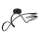 Globo - LED Surface-mounted chandelier LED/30W/230V black
