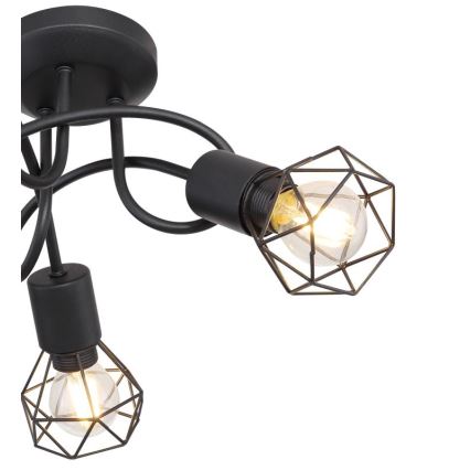 Globo - LED Surface-mounted chandelier 3xE14/6W/230V black