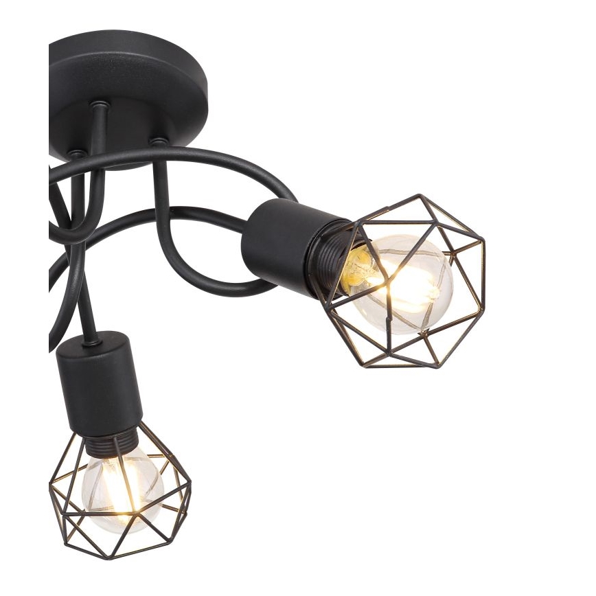 Globo - LED Surface-mounted chandelier 3xE14/6W/230V black