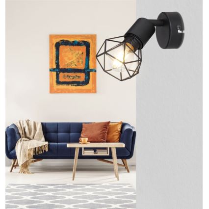 Globo - LED Wall spotlight 1xE14/6W/230V black