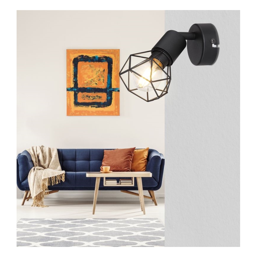 Globo - LED Wall spotlight 1xE14/6W/230V black