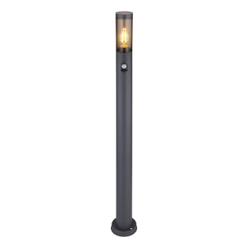 Globo - Outdoor lamp with sensor 1xE27/15W/230V IP44 110 cm black