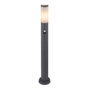 Globo - Outdoor lamp with sensor 1xE27/15W/230V IP44 80 cm anthracite