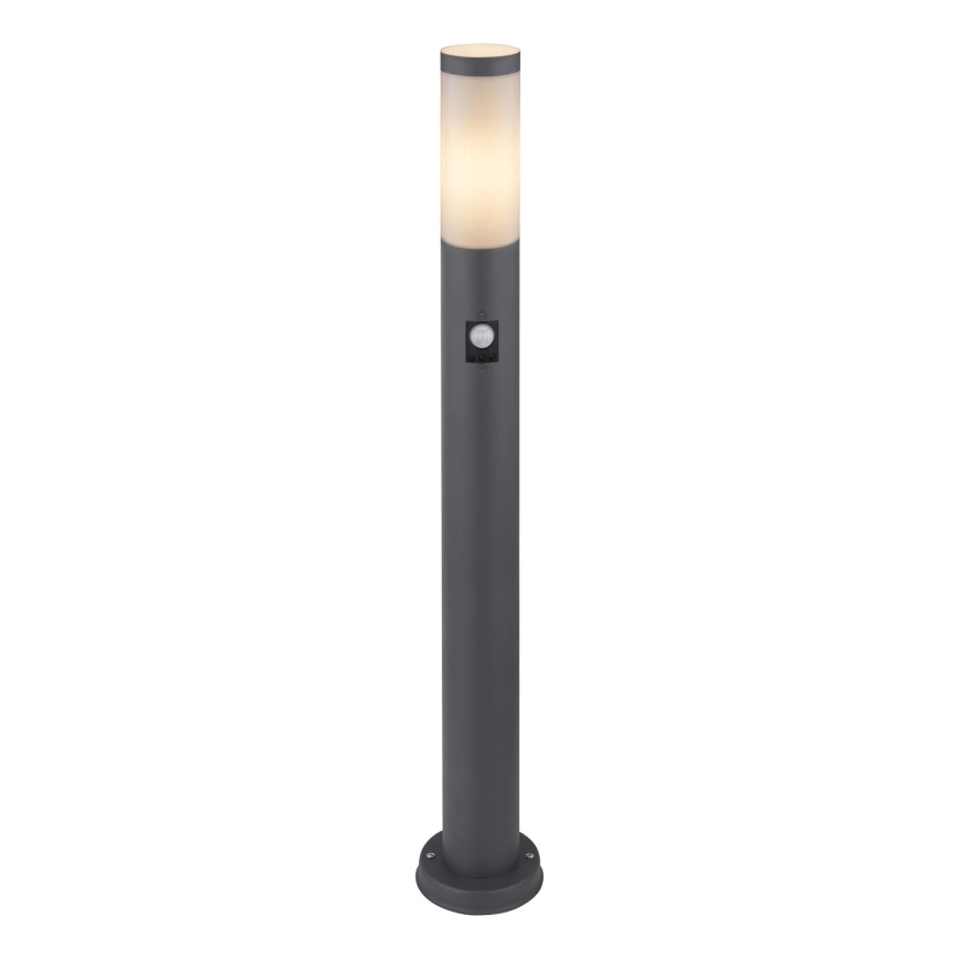 Globo - Outdoor lamp with sensor 1xE27/15W/230V IP44 80 cm anthracite