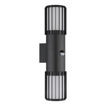 Globo - Outdoor wall light with sensor, 2x E27/15W/230V, IP54