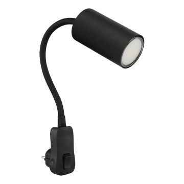 Globo - Plug-in wall spotlight 1xGU10/35W/230V black