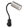 Globo - Plug-in wall spotlight 1xGU10/35W/230V matte chrome