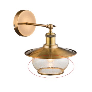 Globo - Replacement glass for NEVIS E27 light fixture