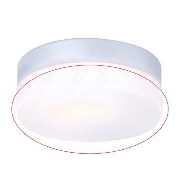 Globo - Replacement glass for the VRANOS E27 ceiling light, silver, Ø 18.4 cm