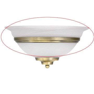 Globo - Replacement glass for TOLEDO E27 wall light