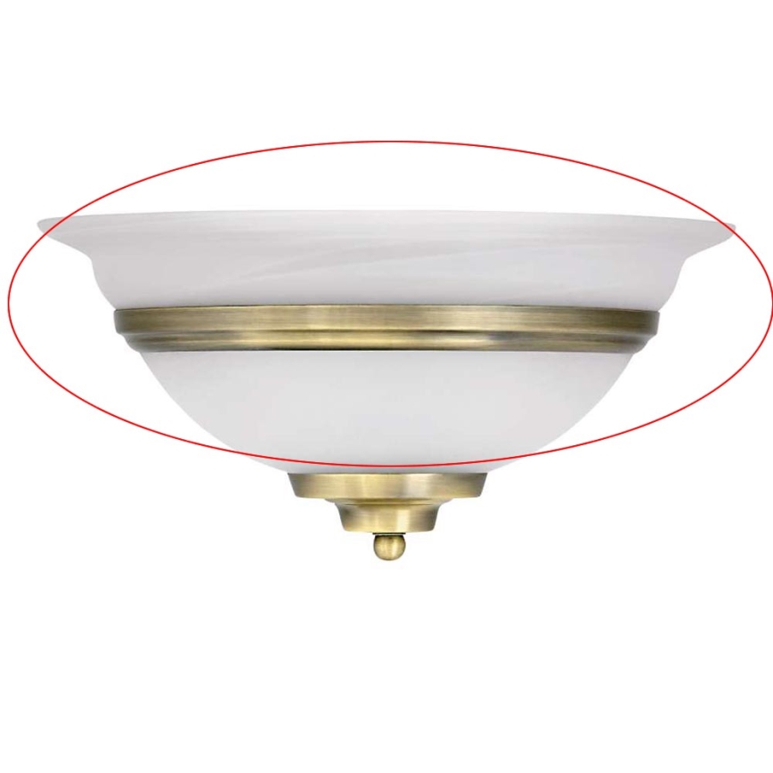 Globo - Replacement glass for TOLEDO E27 wall light