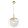 Globo - Replacement glass for VARUS E27 chandelier, gold, Ø 20 cm