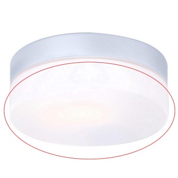 Globo - Replacement glass for VRANOS E27 ceiling light, silver, Ø 18.4 cm